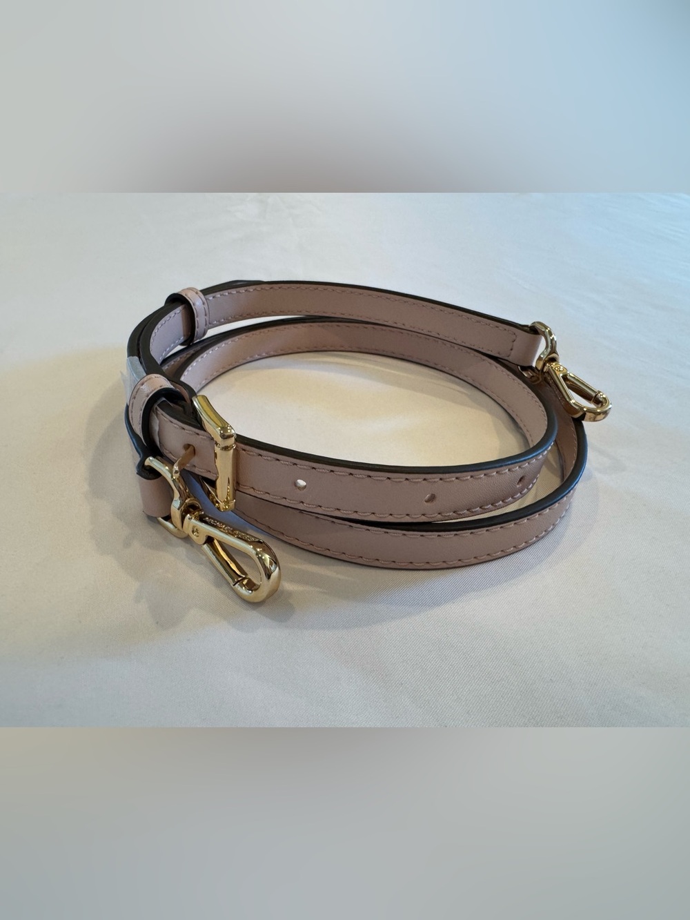 Michael Kors Pink Leather Adjustable Strap with Gold Hardware - Picture 5 of 5